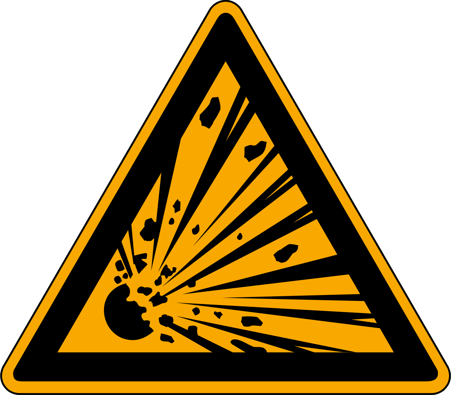 Warnung vor explosionsgefährlichen Stoffen